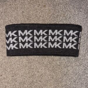 Michael Kors Black and Gray Logo Headband